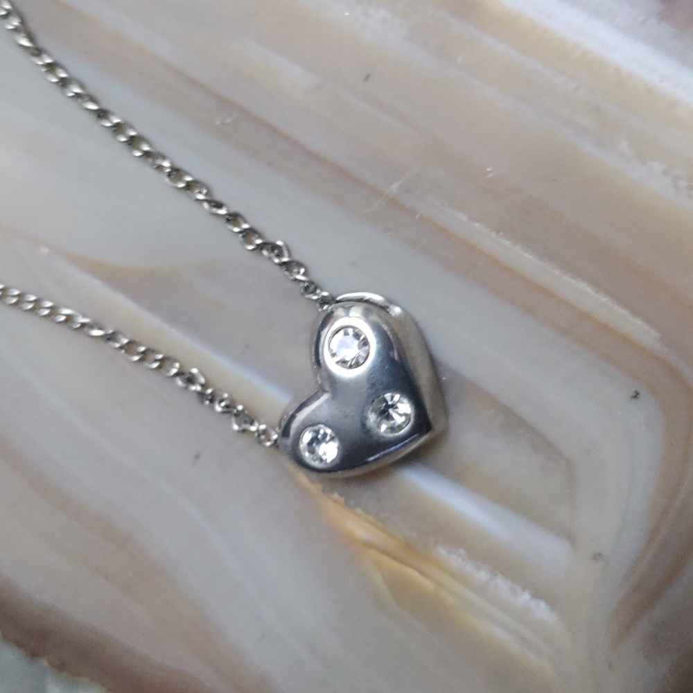 Vintage Claire's Heart Necklace-$5 add on